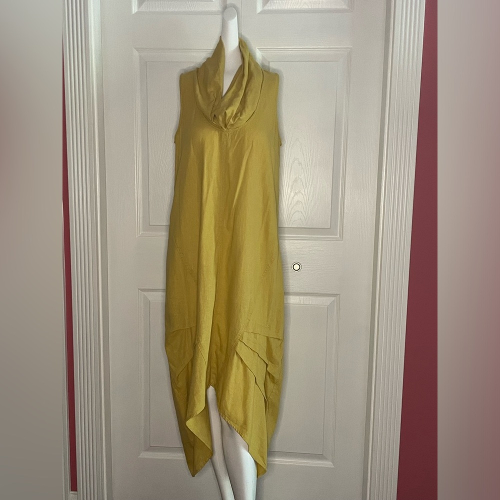 Cynthia Rowley Linen-blend Dress - Mustard Yellow - NWT